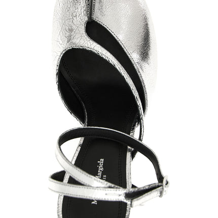 Maison Margiela Silver Calfskin High Heel Pumps