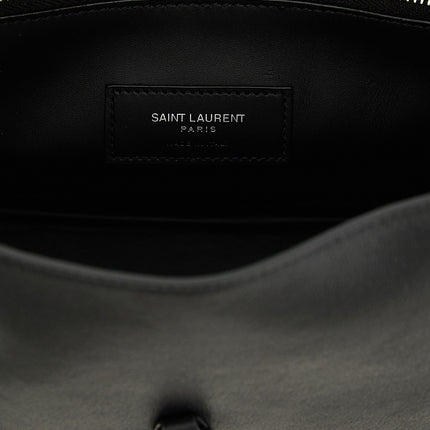 Saint Laurent Black Calfskin Shoulder Bag