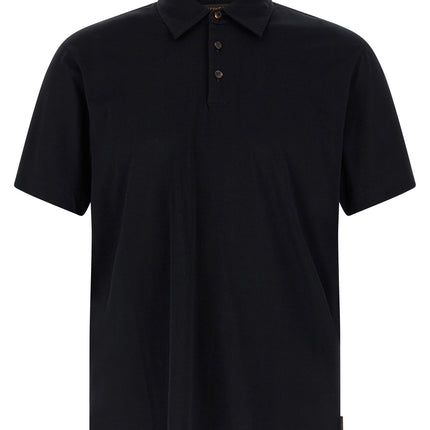 ZANONE Blue Cotton Polo Shirt