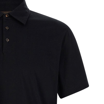 ZANONE Blue Cotton Polo Shirt