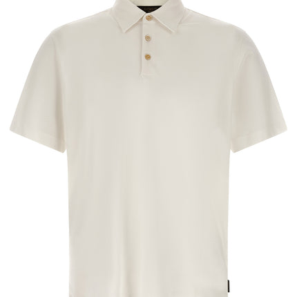 ZANONE White Cotton Polo Shirt