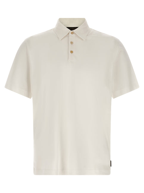 ZANONE White Cotton Polo Shirt