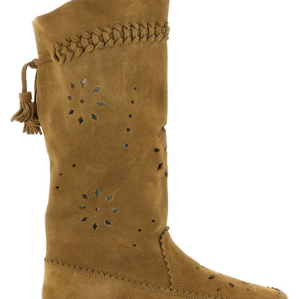 Isabel Marant Brown Calfskin Over The Knee