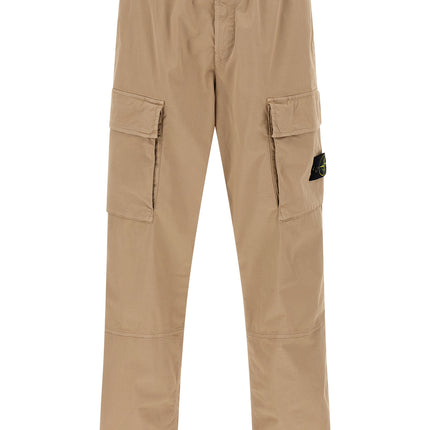 Stone Island Beige Cotton Cargo Pants