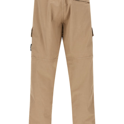 Stone Island Beige Cotton Cargo Pants