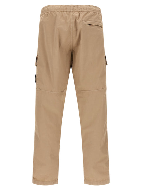 Stone Island Beige Cotton Cargo Pants