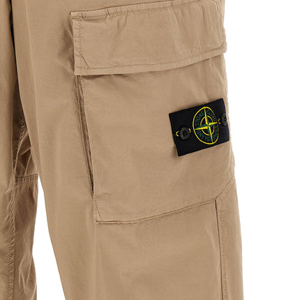 Stone Island Beige Cotton Cargo Pants