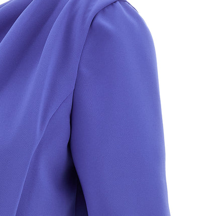 Carolina Herrera Blue Polyester Midi Dress