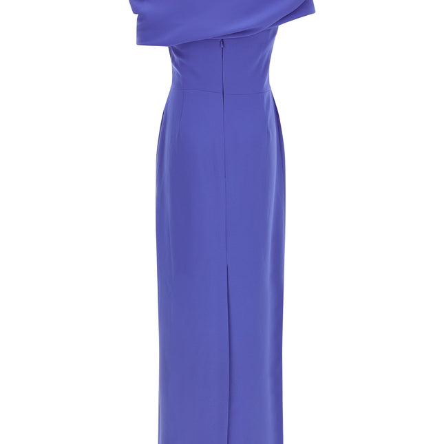 Carolina Herrera Blue Polyester Long Dress