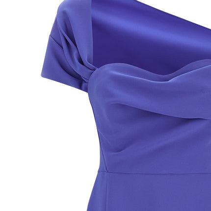 Carolina Herrera Blue Polyester Long Dress