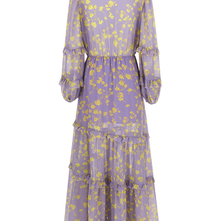 CATALINA Purple Recycled Polyester Long Dress
