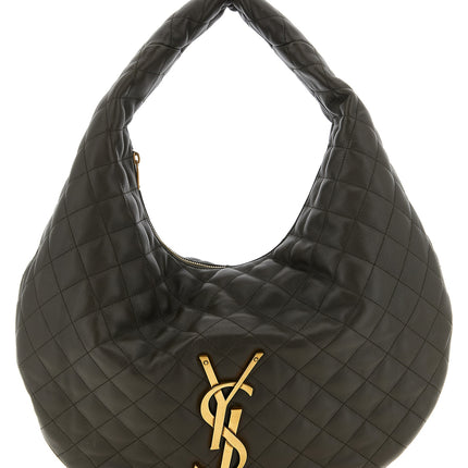 Saint Laurent Brown Lamb Leather Shoulder Bag