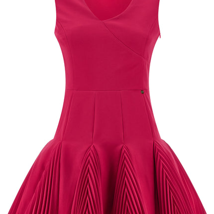 CATALINA Fuchsia Polyester Short Dress