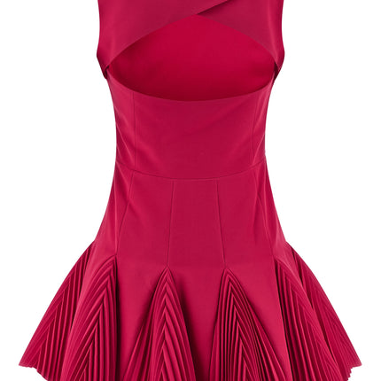 CATALINA Fuchsia Polyester Short Dress