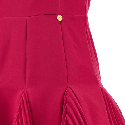 CATALINA Fuchsia Polyester Short Dress