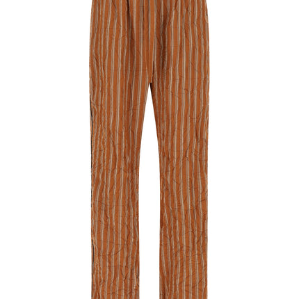 Dolce & Gabbana Brown Viscose Casual Pants