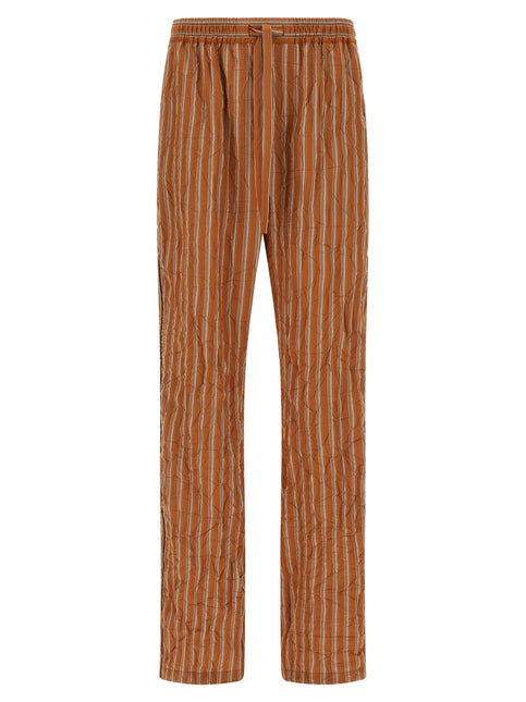Dolce & Gabbana Brown Viscose Casual Pants
