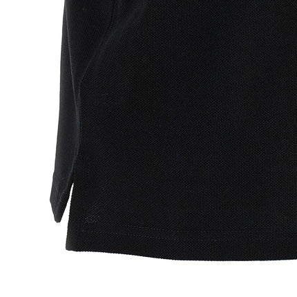 Saint Laurent Black Cotton Polo Shirt