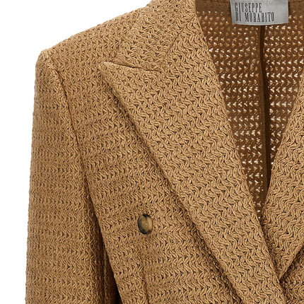 Giuseppe Di Morabito Beige Polyamide Blazer