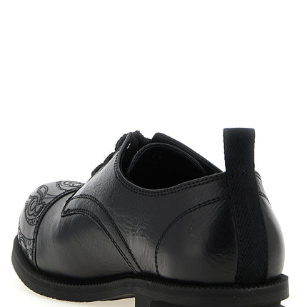 Kiko Kostadinov Black Calfskin Oxfords And Derbies