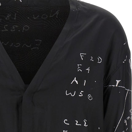 Rick Owens Black Viscose Blouse