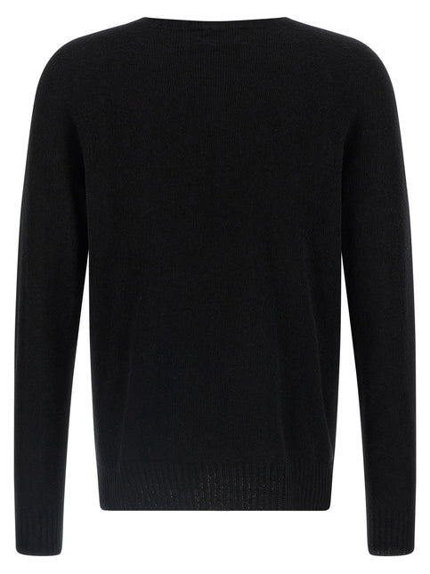 MA'RY'YA Black Cotton Cardigan