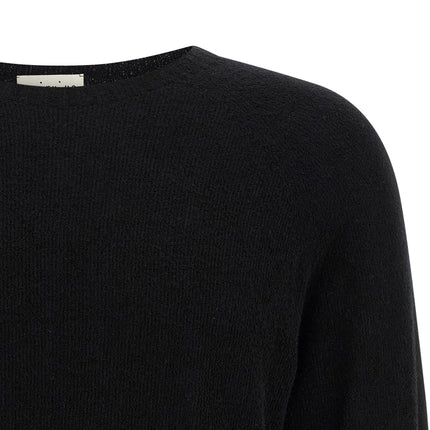 MA'RY'YA Black Cotton Cardigan