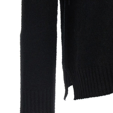 MA'RY'YA Black Cotton Cardigan