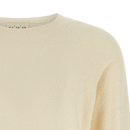 MA'RY'YA Beige Cotton Cardigan