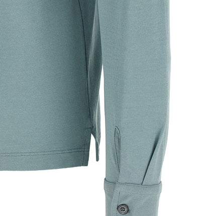 ZANONE Blue Cotton Polo Shirt