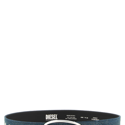 Diesel Blue Cotton Regular Belt