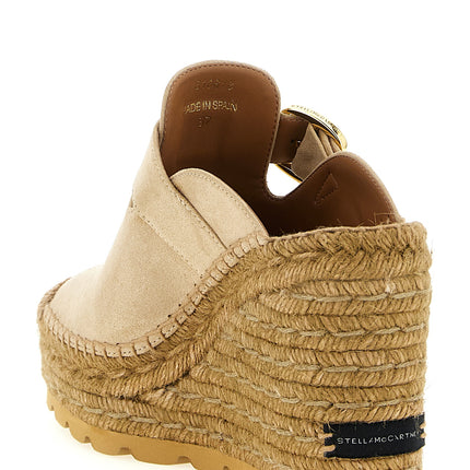 Stella McCartney Beige Viscose Wedge Sandals