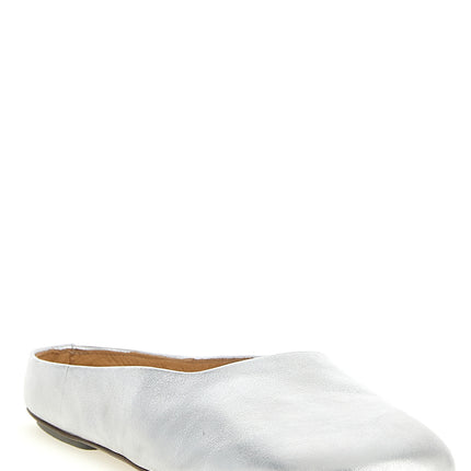 Marsell Silver Calfskin Mules