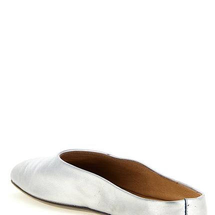 Marsell Silver Calfskin Mules