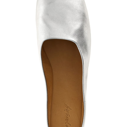 Marsell Silver Calfskin Mules