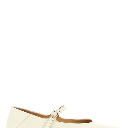 Marsell Beige Calfskin Ballet Flats