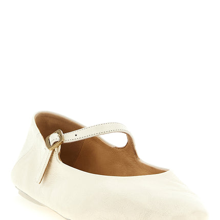 Marsell Beige Calfskin Ballet Flats