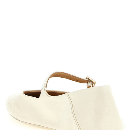 Marsell Beige Calfskin Ballet Flats