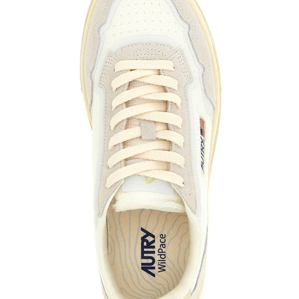 Autry Gray Cotton Low Top Sneakers