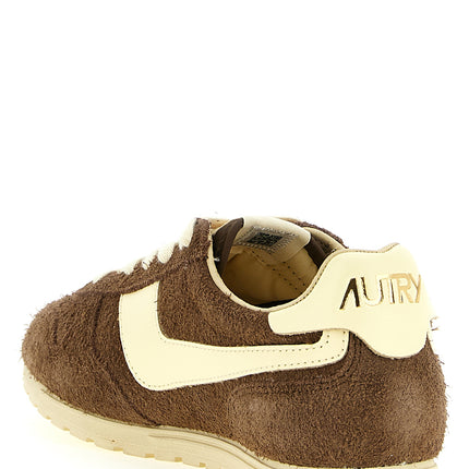 Autry Brown Cowhide Athletic Sneakers