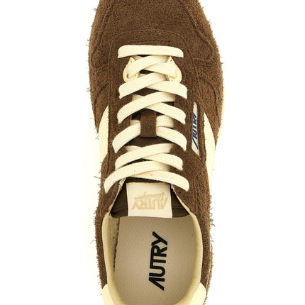 Autry Brown Cowhide Athletic Sneakers