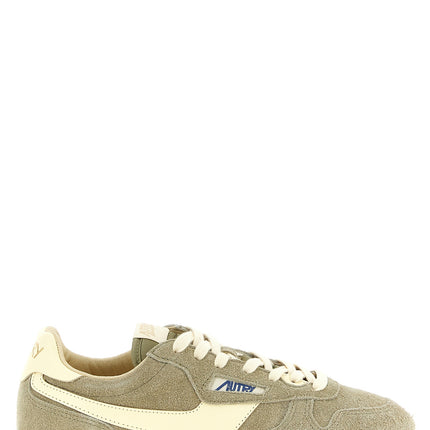 Autry Gray Cowhide Athletic Sneakers