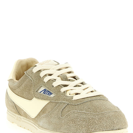 Autry Gray Cowhide Athletic Sneakers