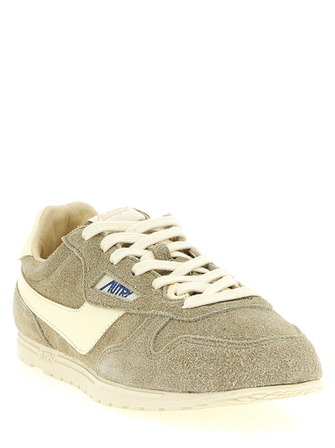 Autry Gray Cowhide Athletic Sneakers