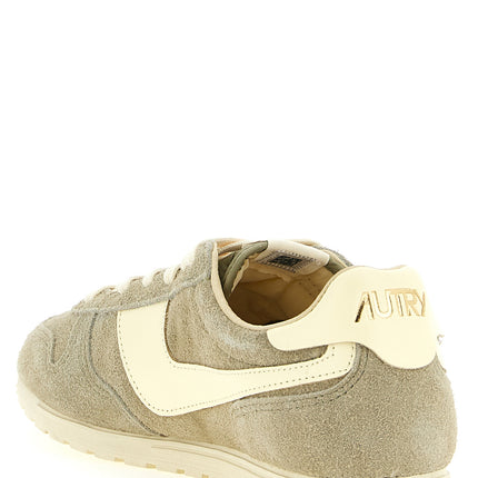 Autry Gray Cowhide Athletic Sneakers
