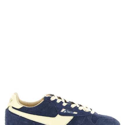 Autry Blue Cowhide Athletic Sneakers