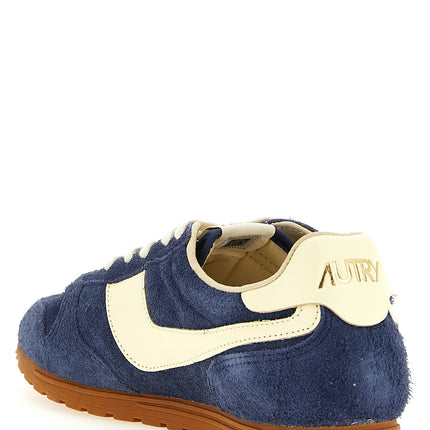 Autry Blue Cowhide Athletic Sneakers