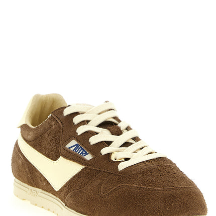 Autry Brown Cowhide Athletic Sneakers