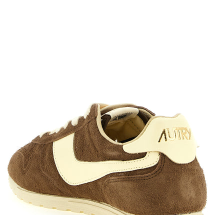 Autry Brown Cowhide Athletic Sneakers