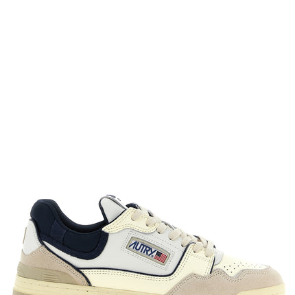 Autry Blue Cowhide Low Top Sneakers